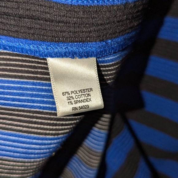 Banana Republic Blue/Black Stripe Dress - Picture 3 of 4